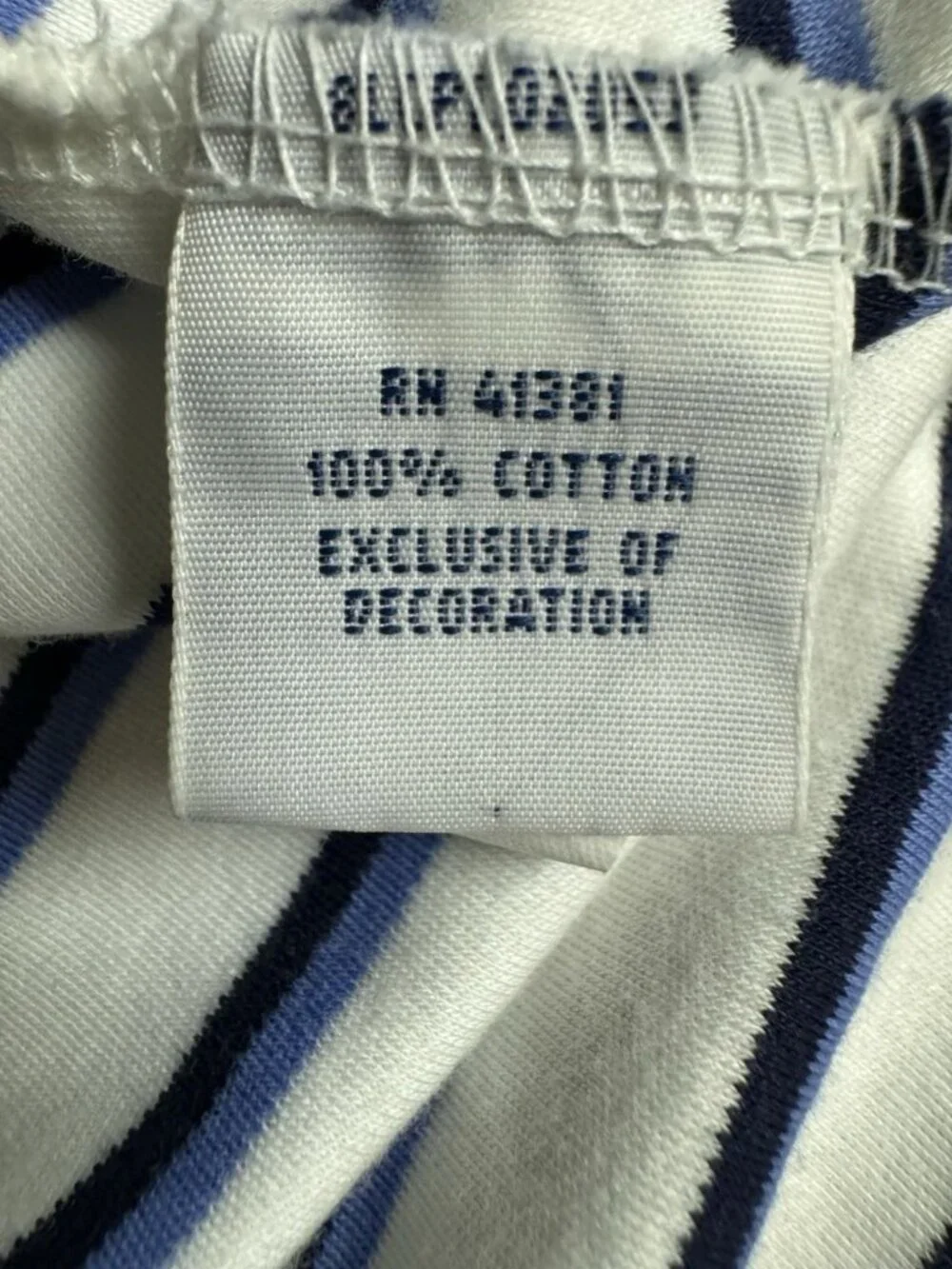Polo Ralph Lauren Pima Soft Touch Polo Shirt Mens XXL White Blue Striped